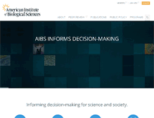Tablet Screenshot of aibs.org